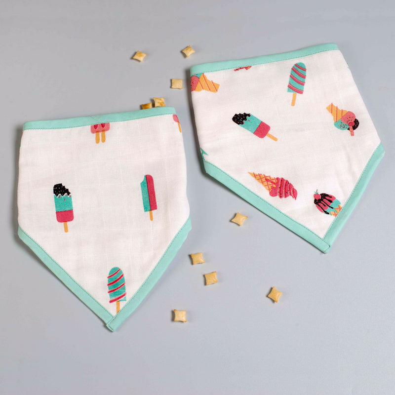 Scoops & Smiles Bandana Bib Set