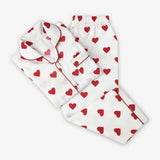 Women Red Hearts Pajama Set
