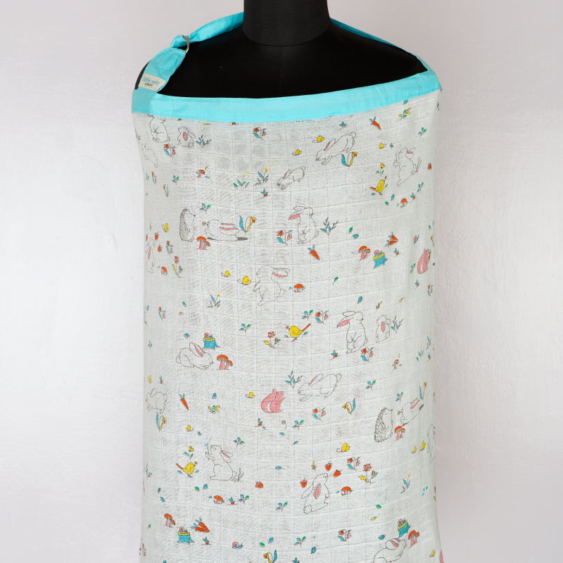 Snuggle Bunny Organic Muslin Nursing Cover