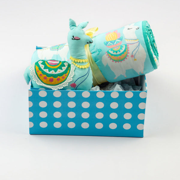 Snuggle Time Organic Crib Gift Set (Llama Love)
