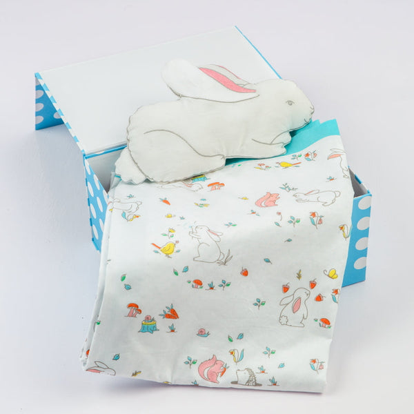 Snuggle Time Organic Crib Gift Set (Snuggle Bunny)