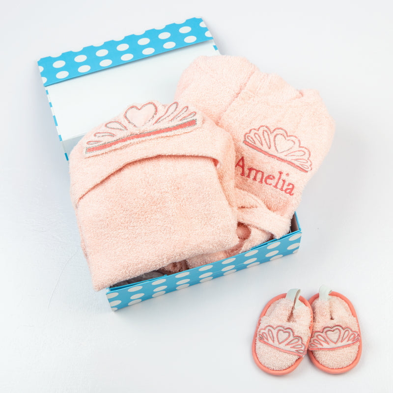 Spa Time New Born Gift Set (Princess) - With Hooded Towel