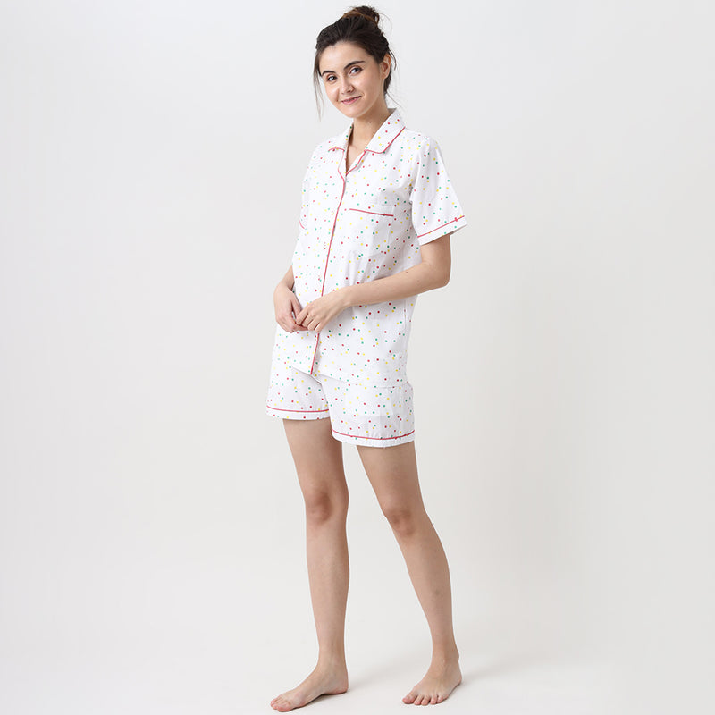 Women Sprinkles Shorts Set