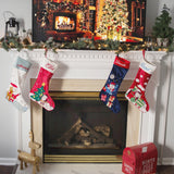 Santa & Christmas Tree Luxe Stocking