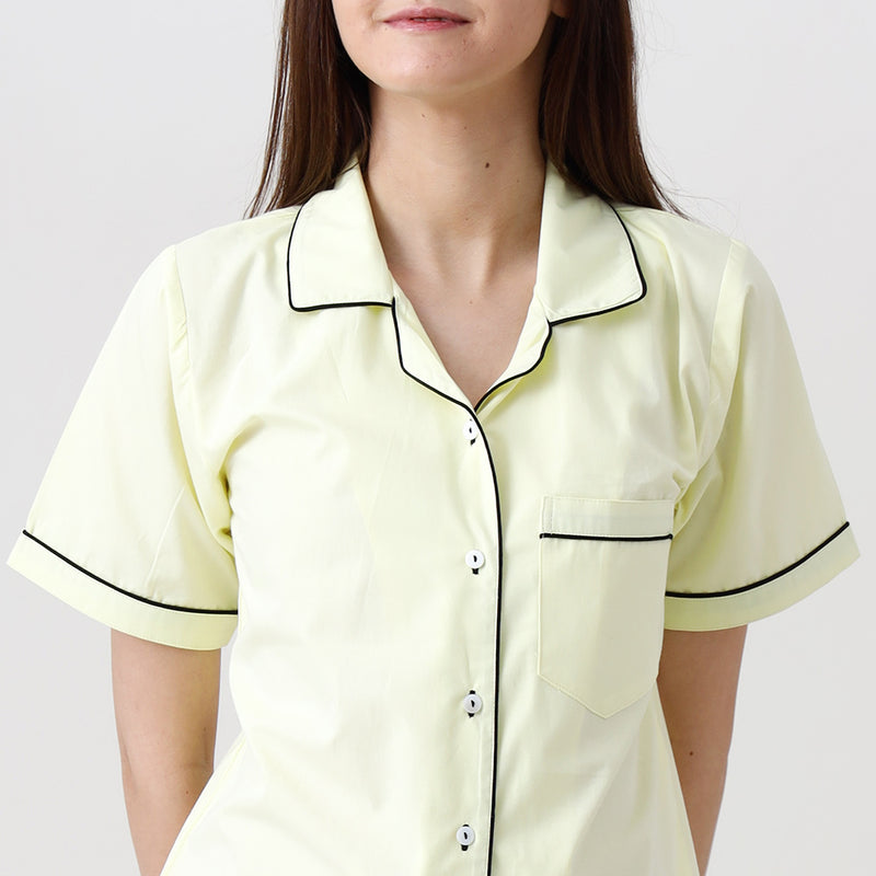 Women Sunshine Yellow Solid Shorts Set