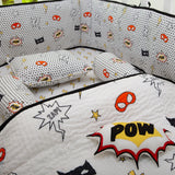 Superhero Organic Complete Crib Bedding Set (With Bumper)