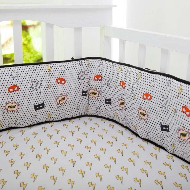 Superhero Organic Complete Crib Bedding Set (With Bumper)