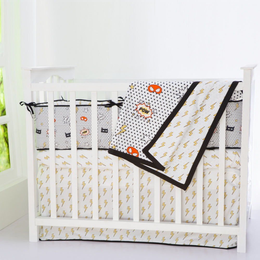 Superhero baby crib bedding sale