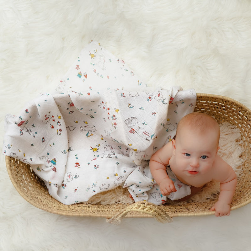 Snuggle Bunny Organic Swaddle Set