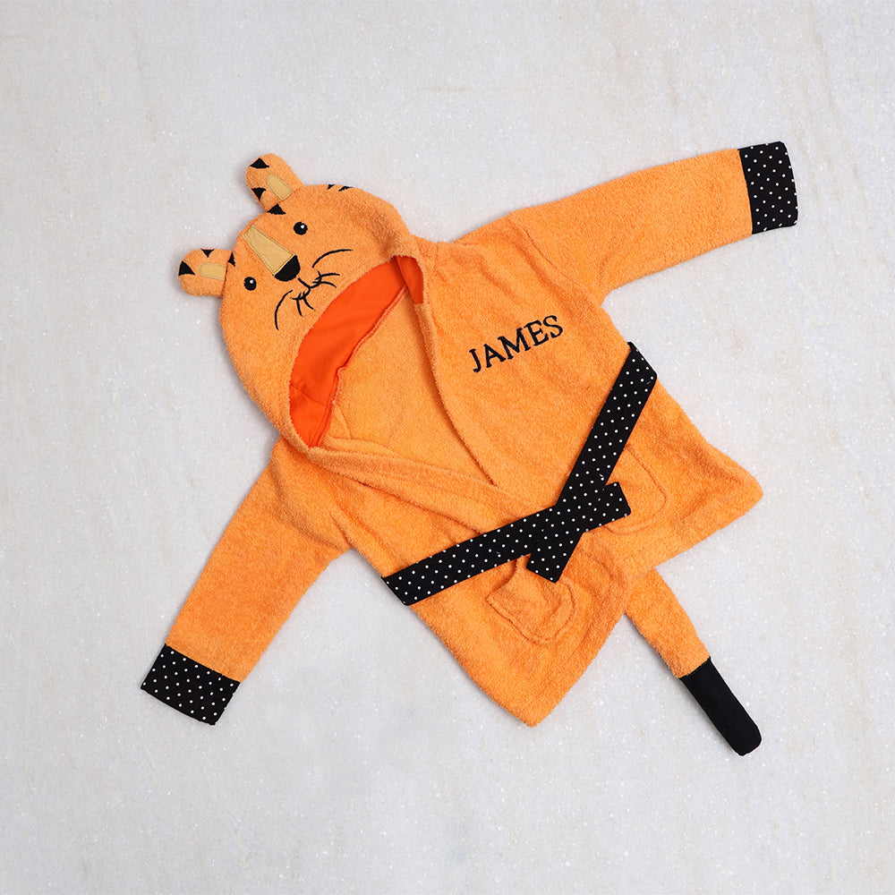Cartoon Tiger Robe Tiger Bath Robe | Little West Street
